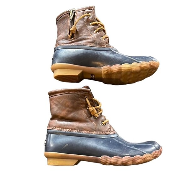 Sperry Saltwater Duck Boot Navy 3 - Picture 2 of 11